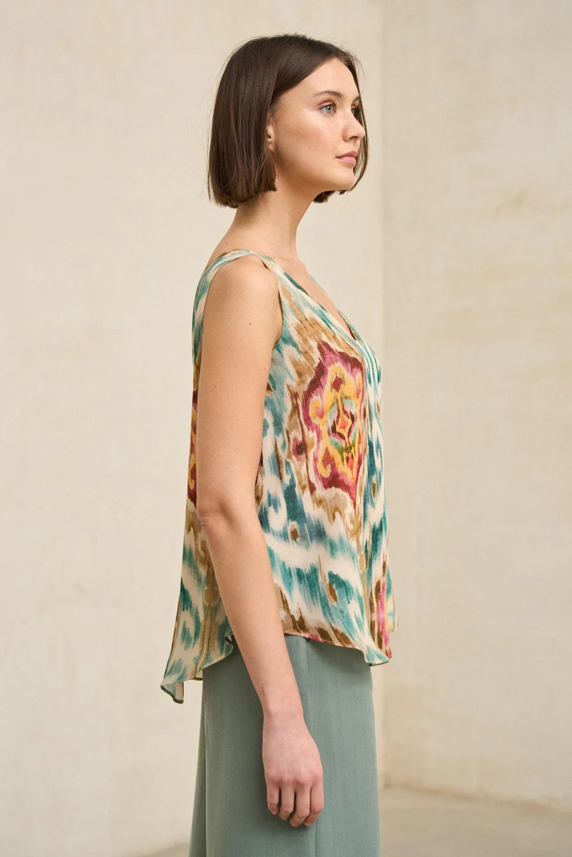 Blusa Zafira Estampado Ikat - Image 2