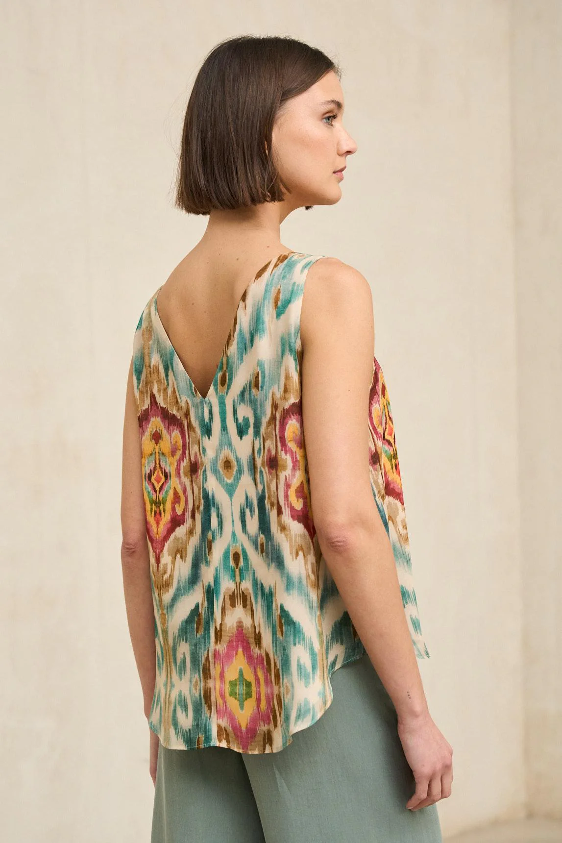Blusa Zafira Estampado Ikat - Image 3