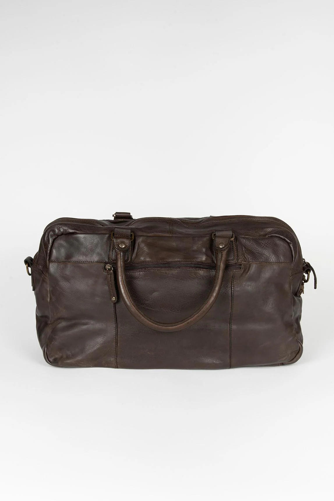 Bolsa de viaje Marta Ponti Roma cuero marrón - Image 3
