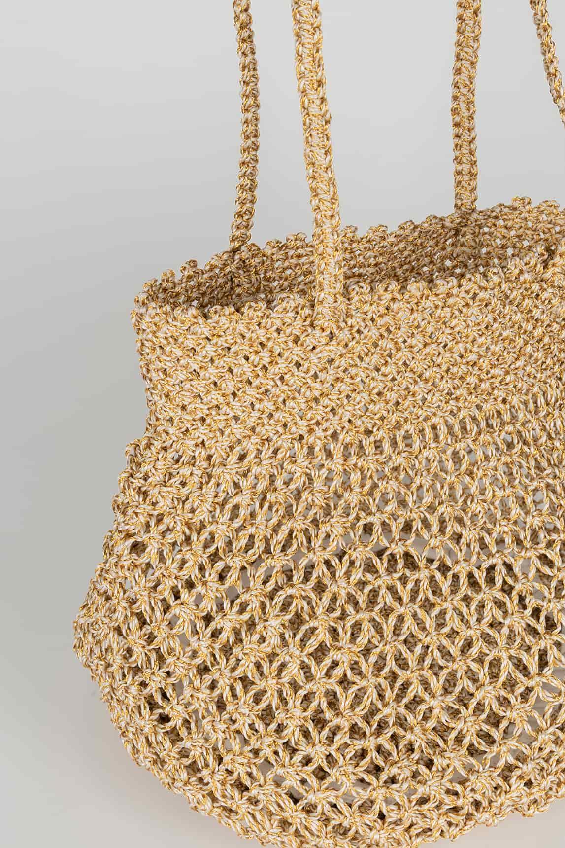 Bolso Maelis malla dorado champagne - Image 2