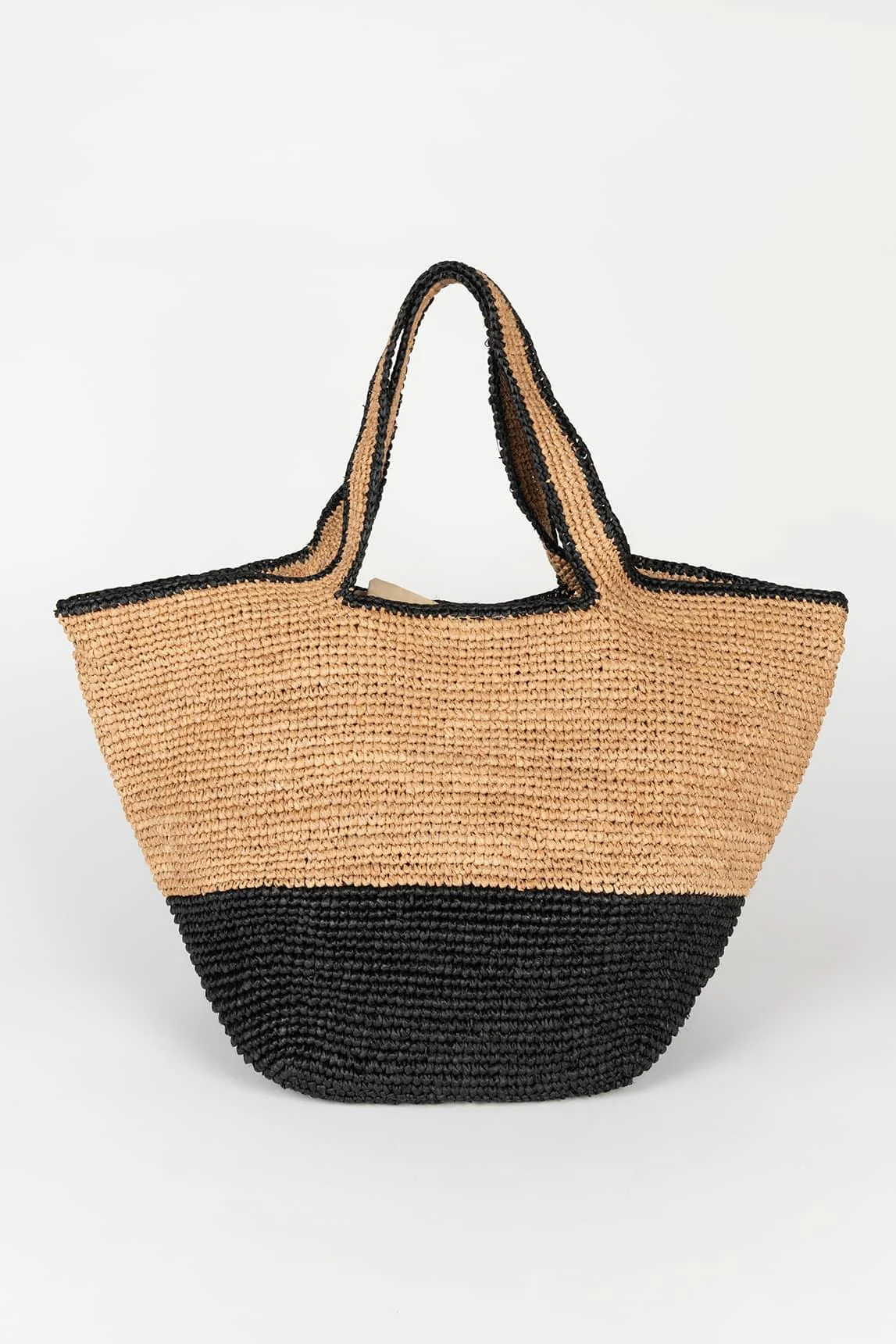 Bolso Nerida rafia negro