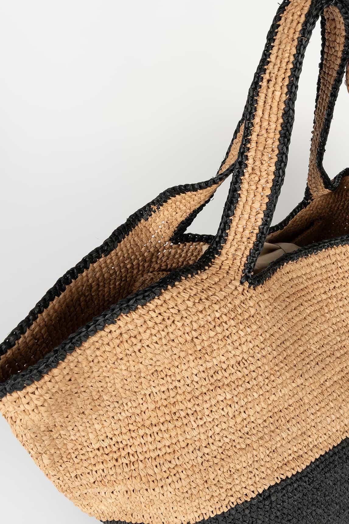 Bolso Nerida rafia negro - Image 2