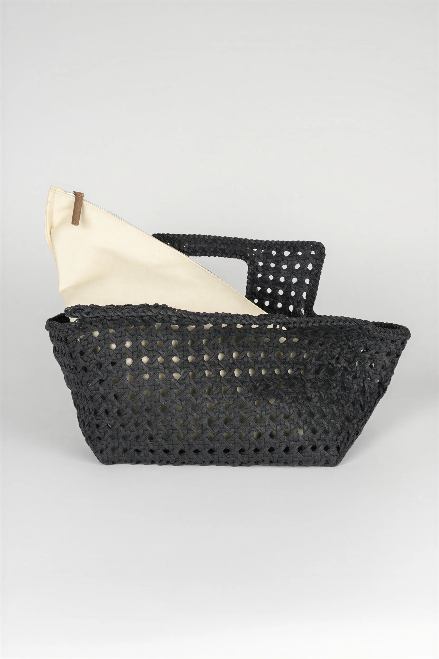 Bolso Saelis cuero gris antracita - Image 3