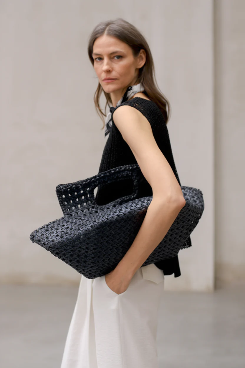 Bolso Saelis cuero gris antracita - Image 4