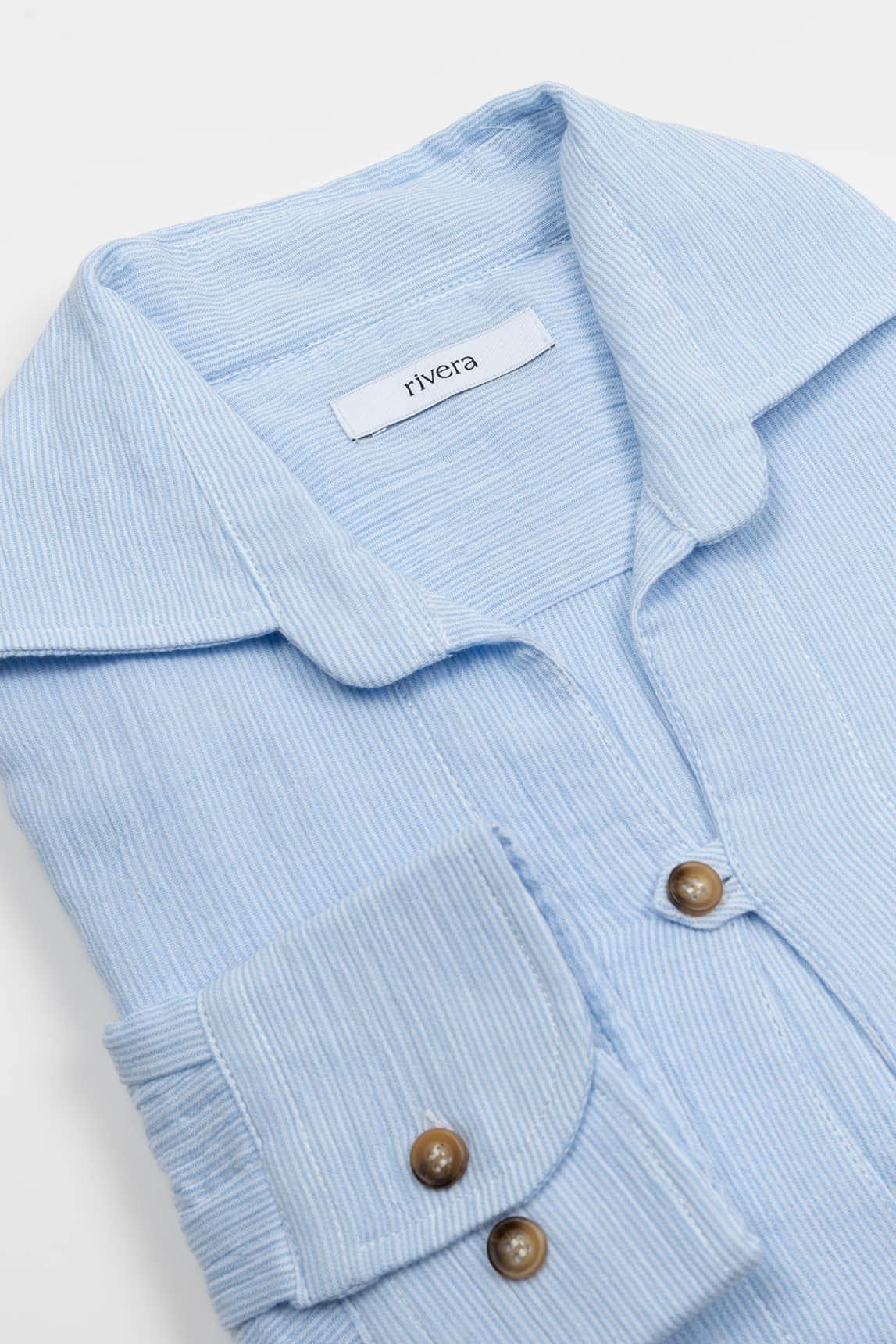 Camisa Elian celeste Rivera - Image 3