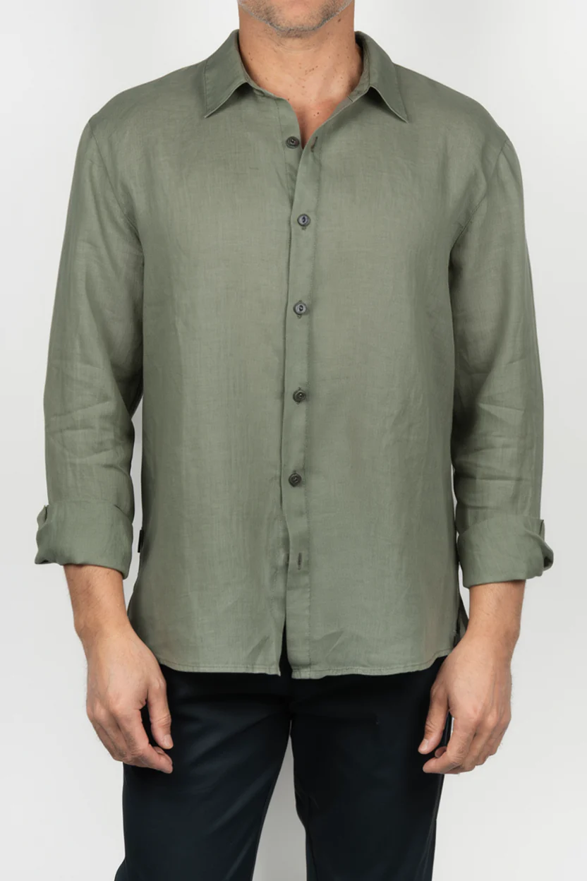 Camisa Keeling verde oliva - Image 2