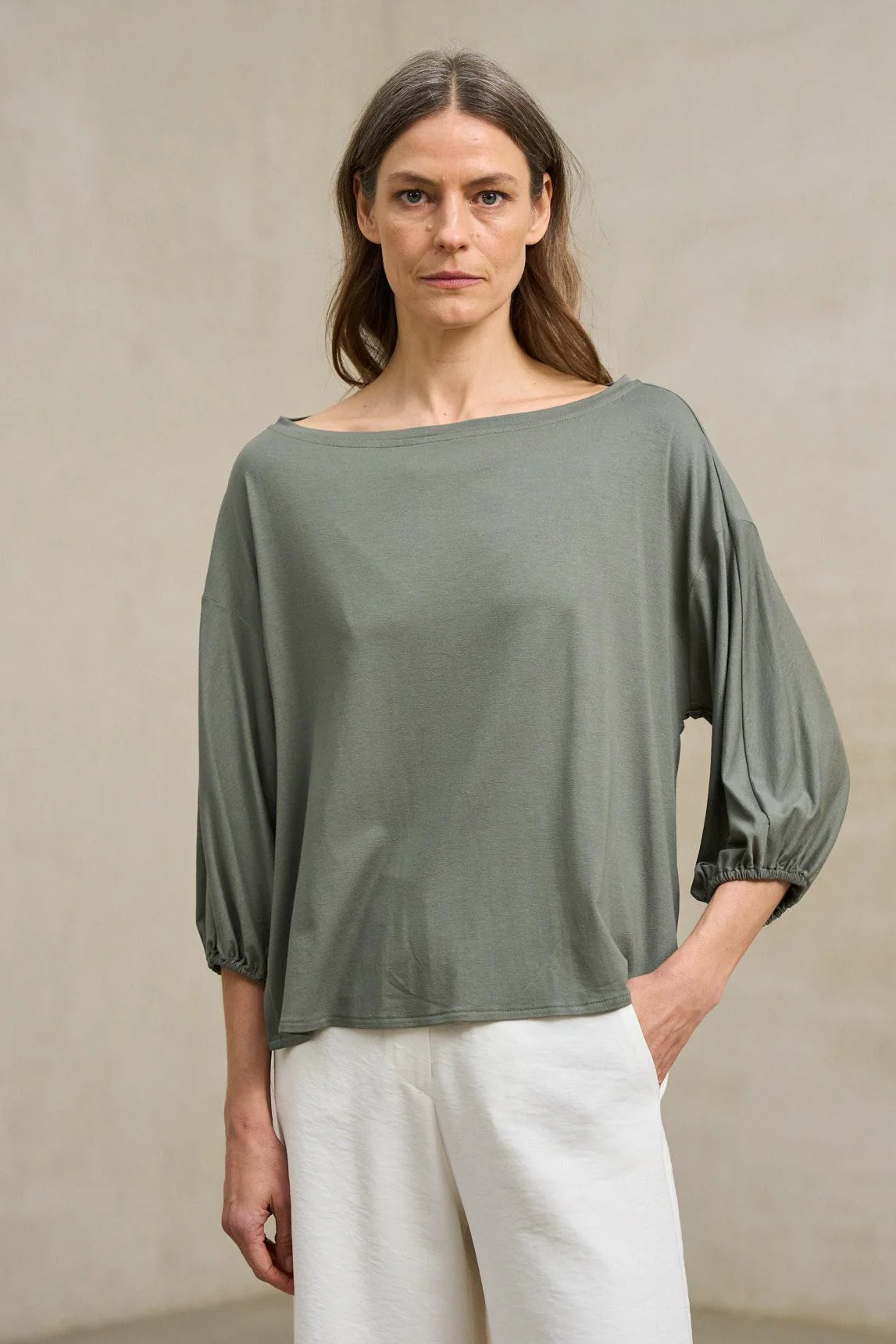 Camiseta Eira verde oscuro