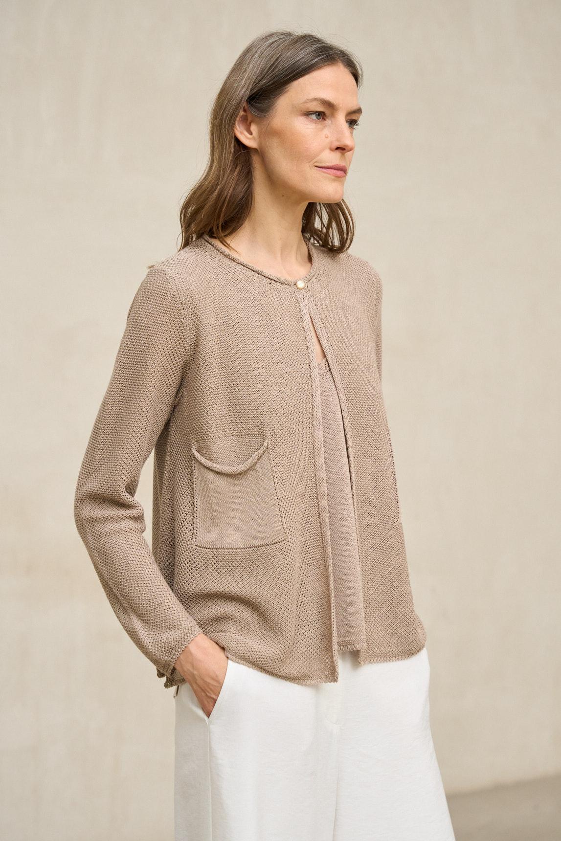 Chaqueta de punto Lierne arena tostado - Image 3