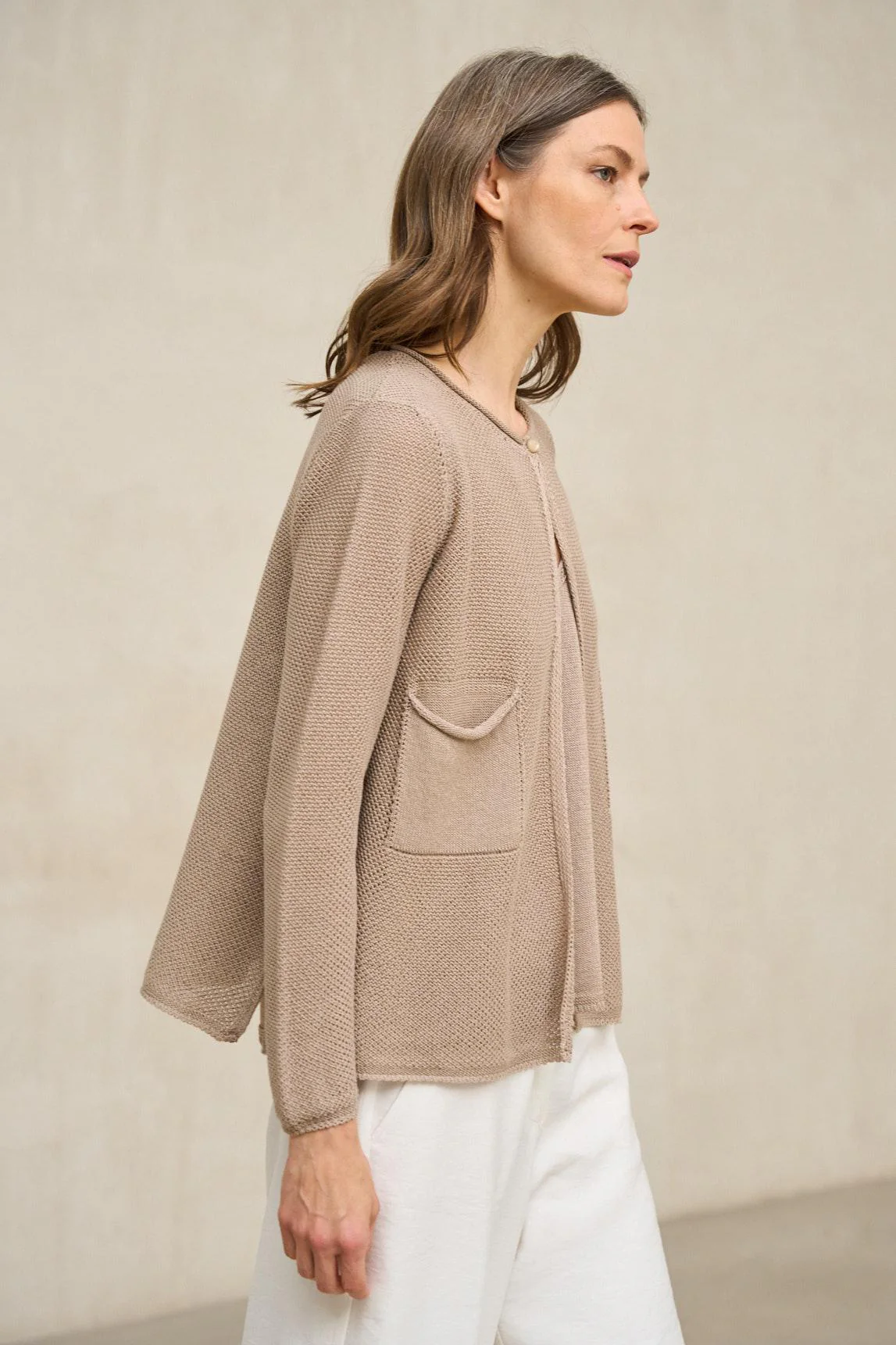 Chaqueta de punto Lierne arena tostado - Image 6