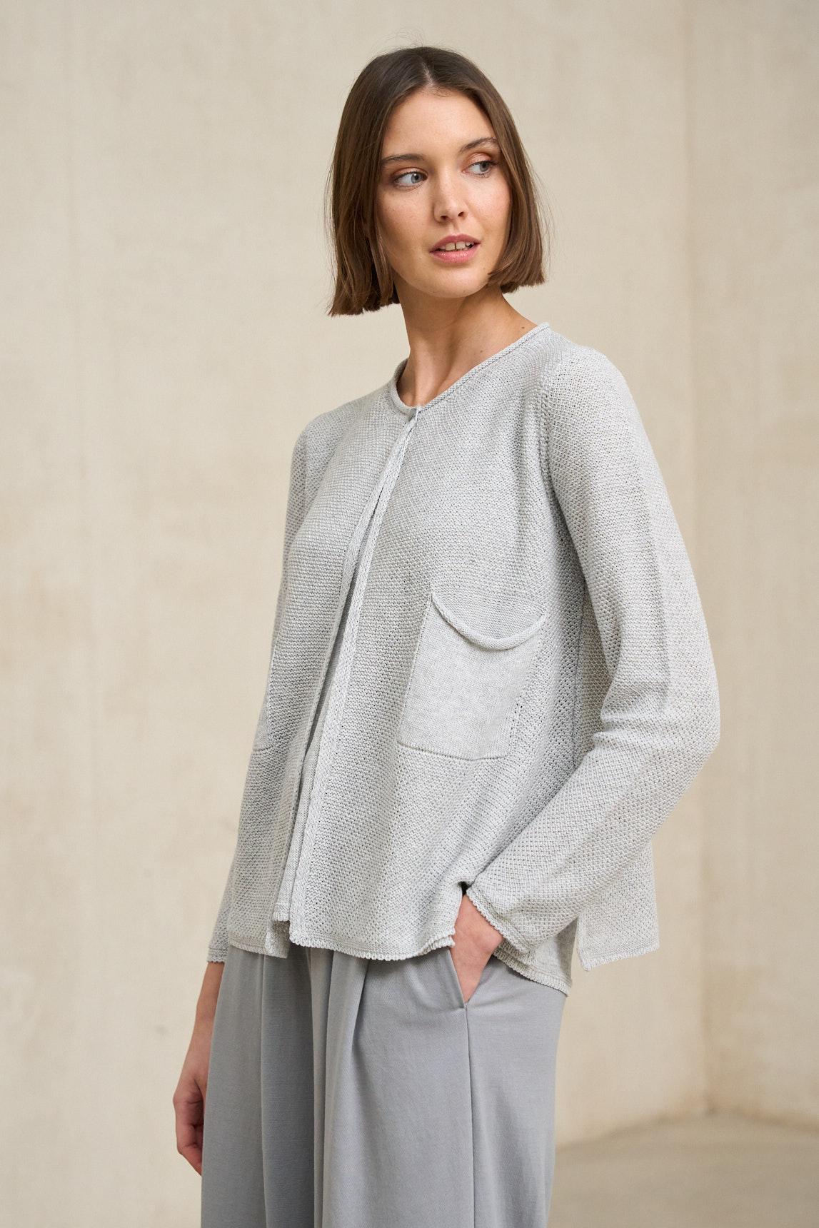 Chaqueta de punto Lierne gris claro - Image 3
