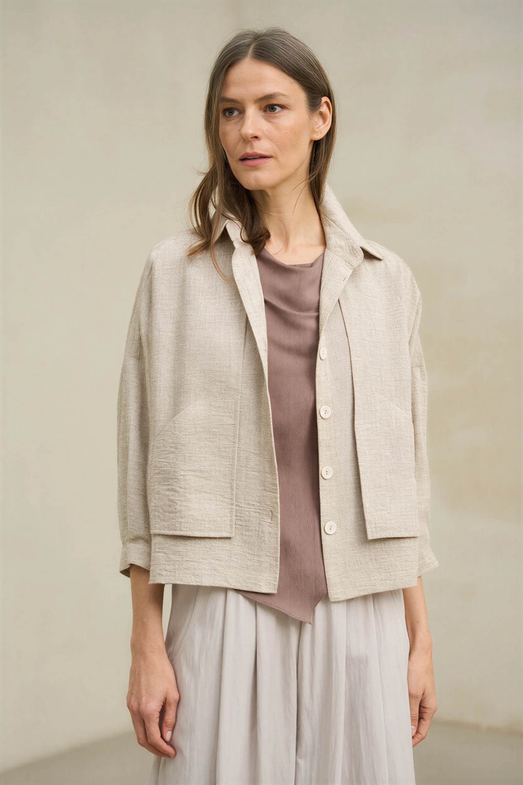 Chaqueta Lise crudo