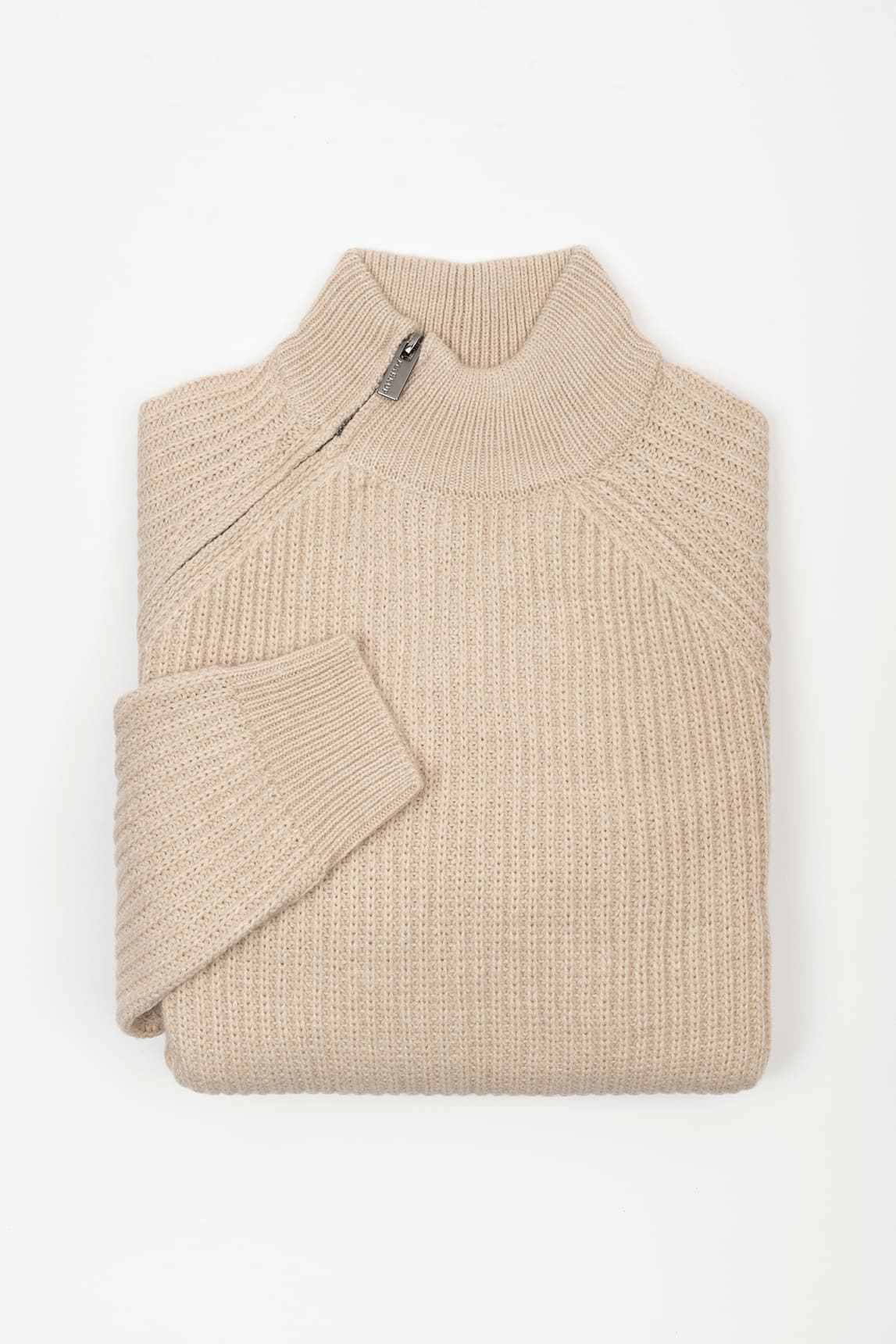 Jersey Markup beige cuello chimenea