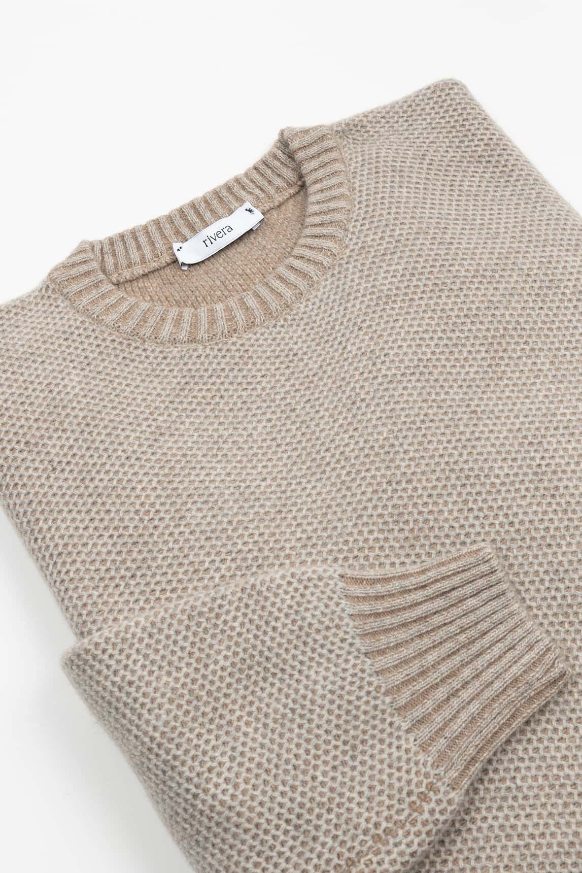 Jersey Rivera de punto beige - Image 2