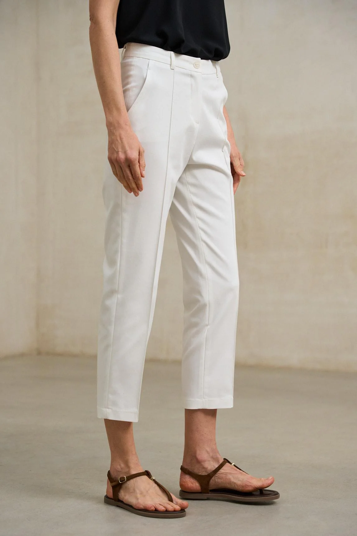 Pantalón Axis blanco roto - Image 2