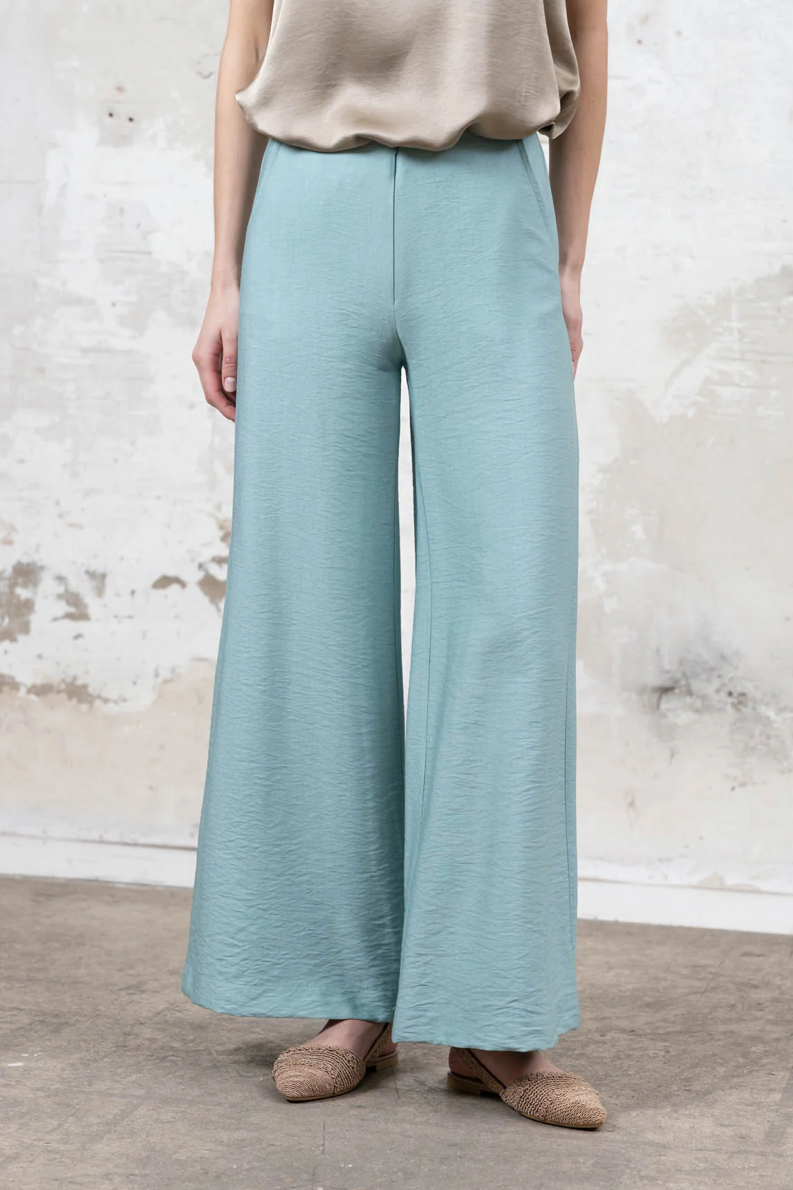 Pantalón Biella turquesa