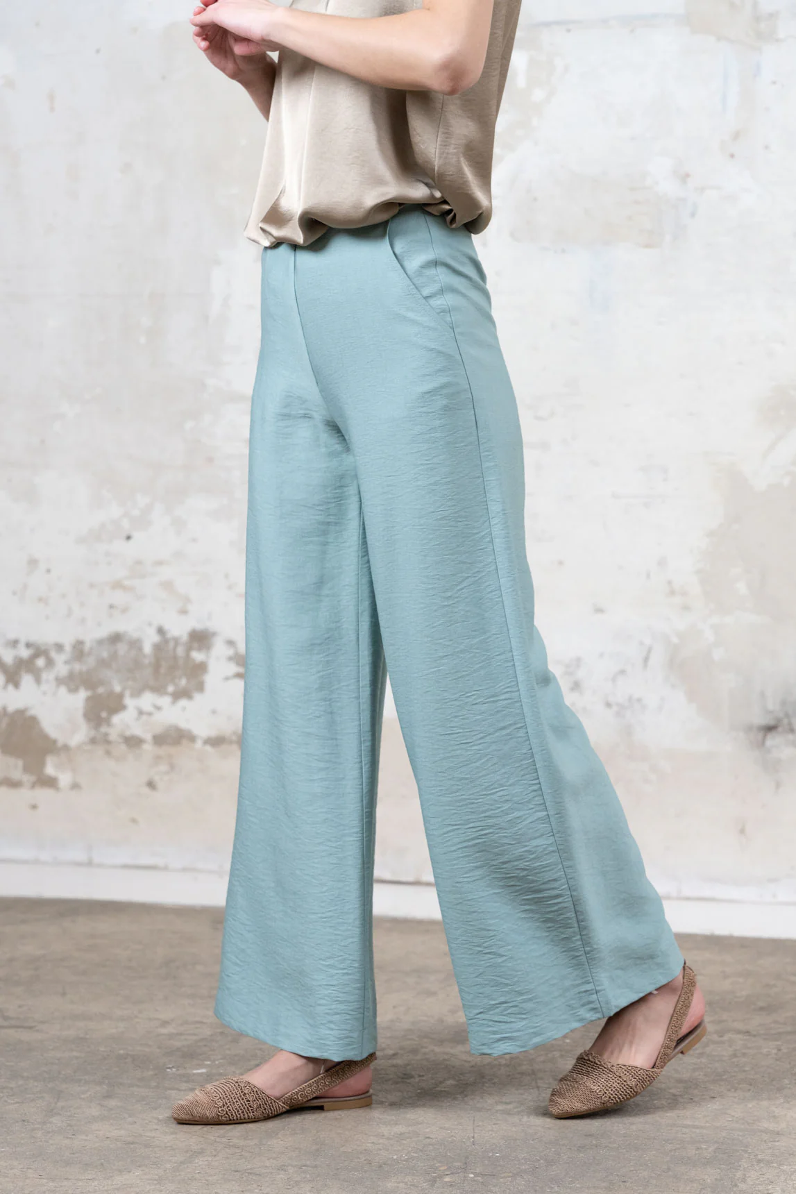 Pantalón Biella turquesa - Image 2