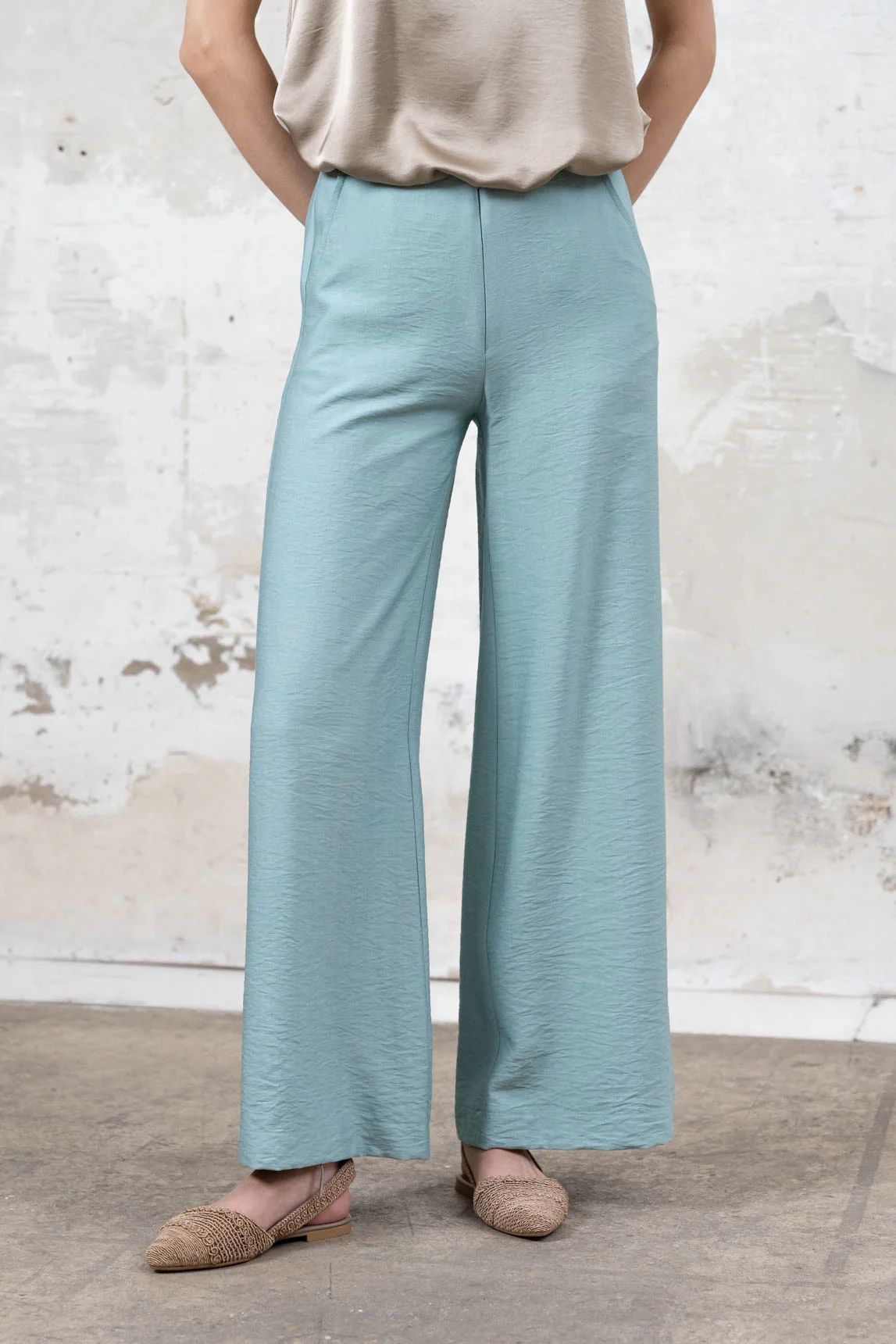 Pantalón Biella turquesa - Image 3