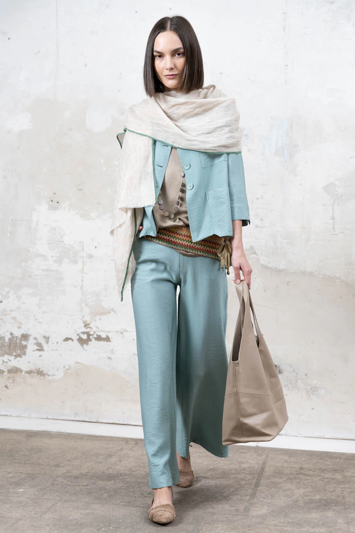 Pantalón Biella turquesa - Image 7