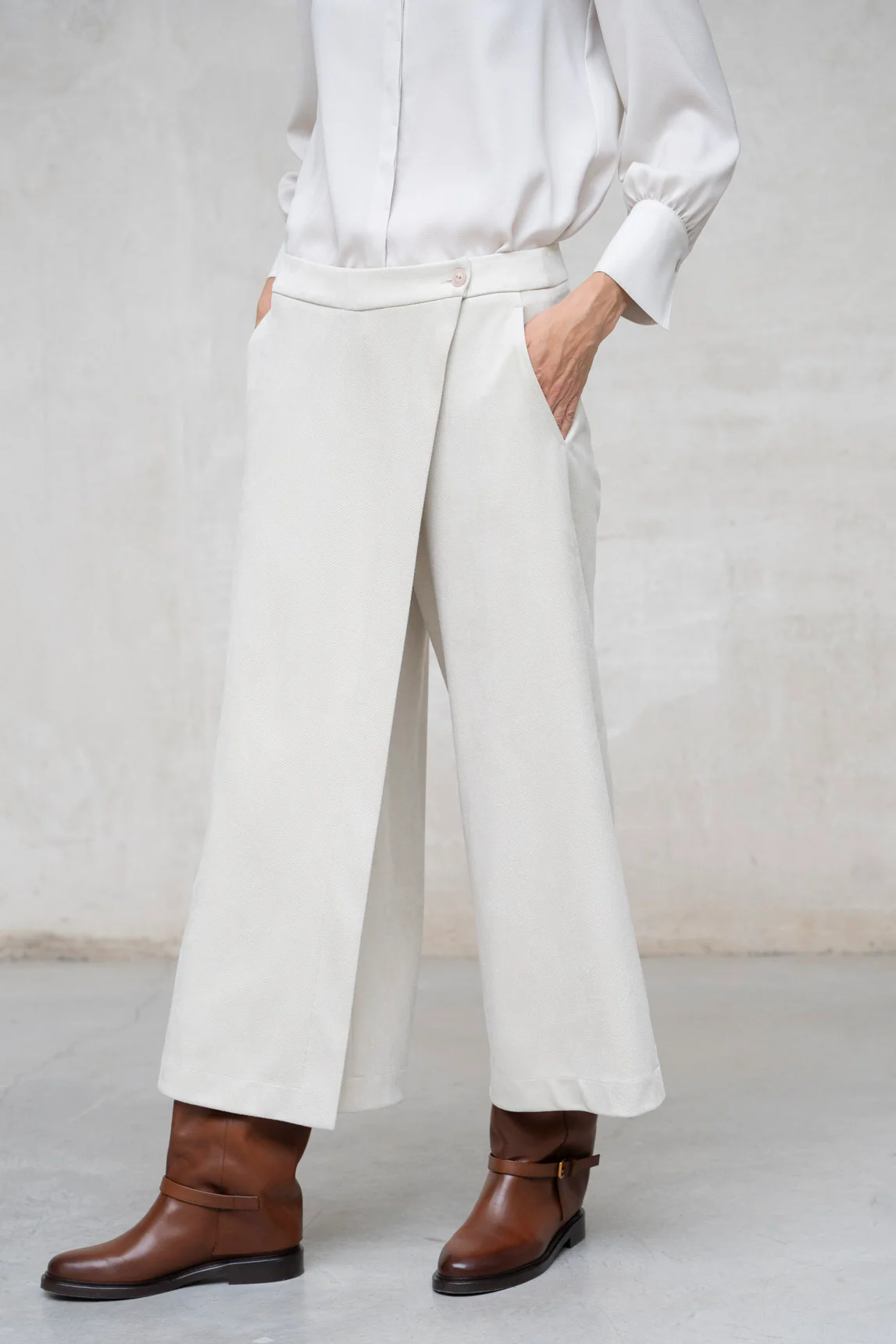Falda- pantalón Modica crudo - Image 2