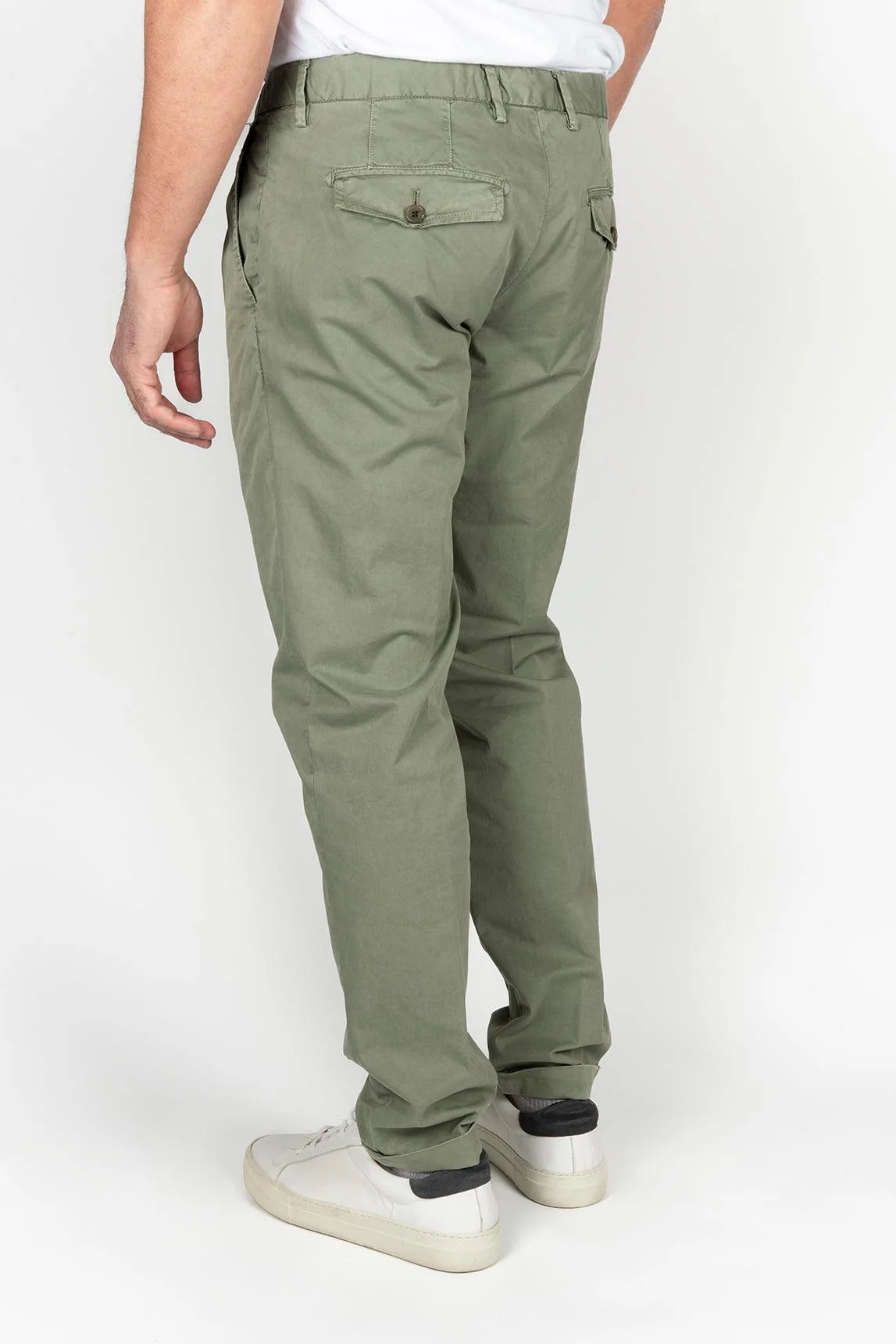Pantalón My Myths verde pistacho de algodón con pinzas - Image 2