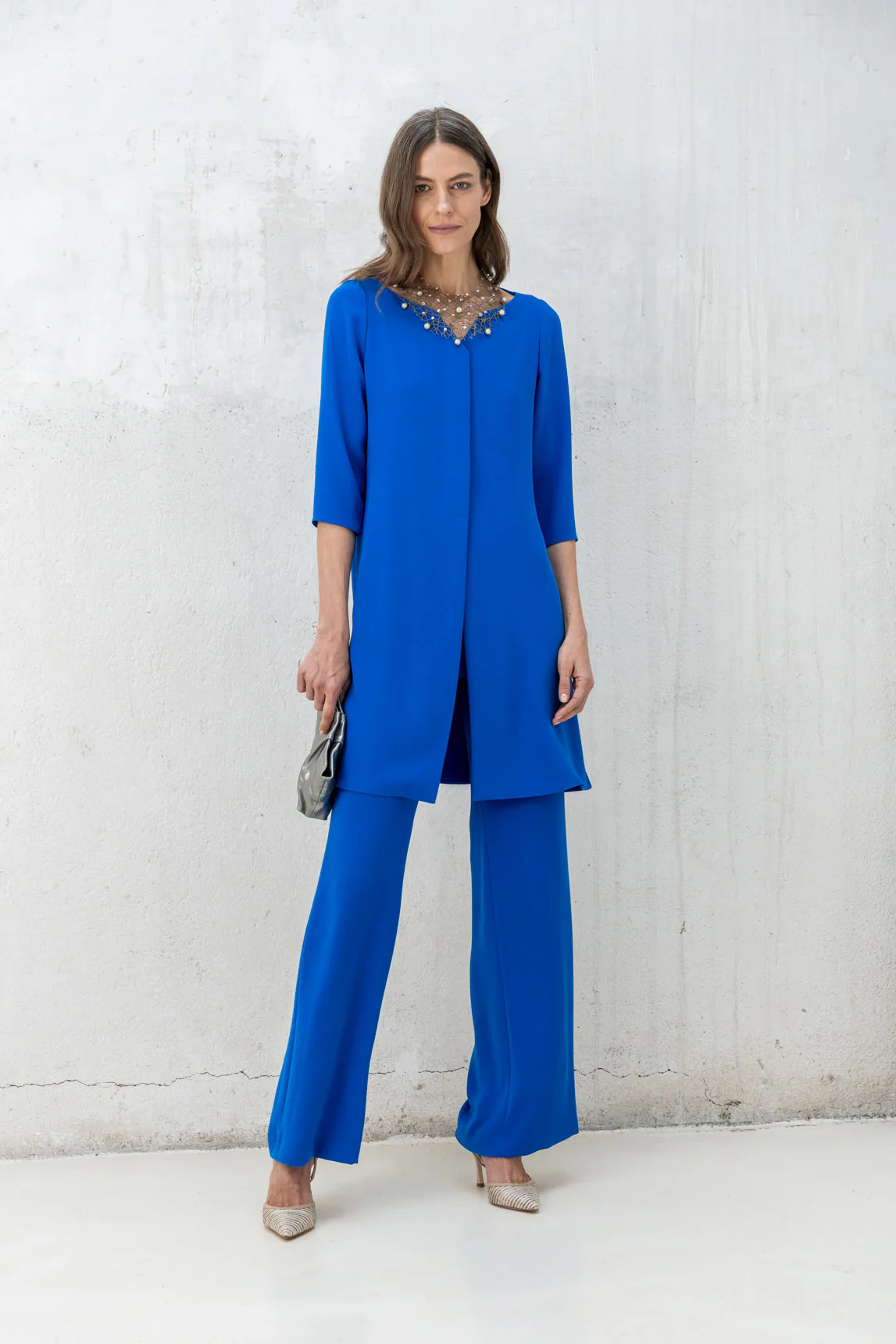 Pantalón palazzo Nepal azul - Image 5