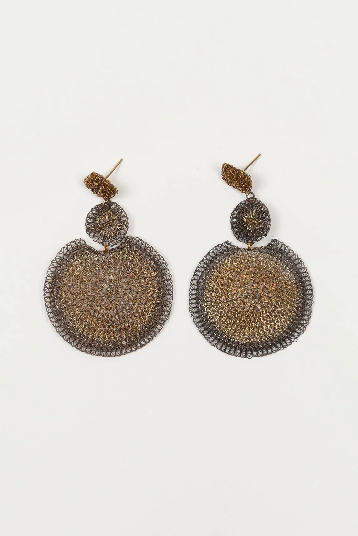 Pendientes malla Dorex bicolor