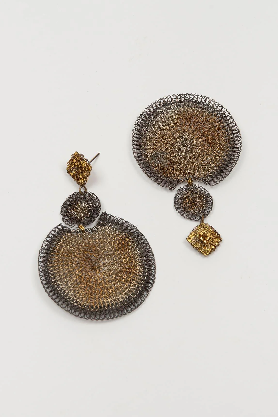 Pendientes malla Dorex bicolor - Image 2