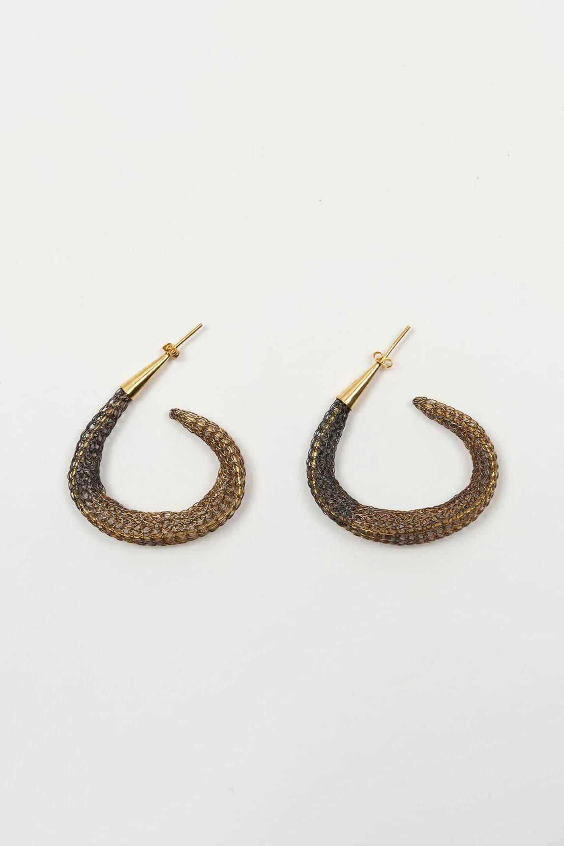 Pendientes malla Zurel bicolor