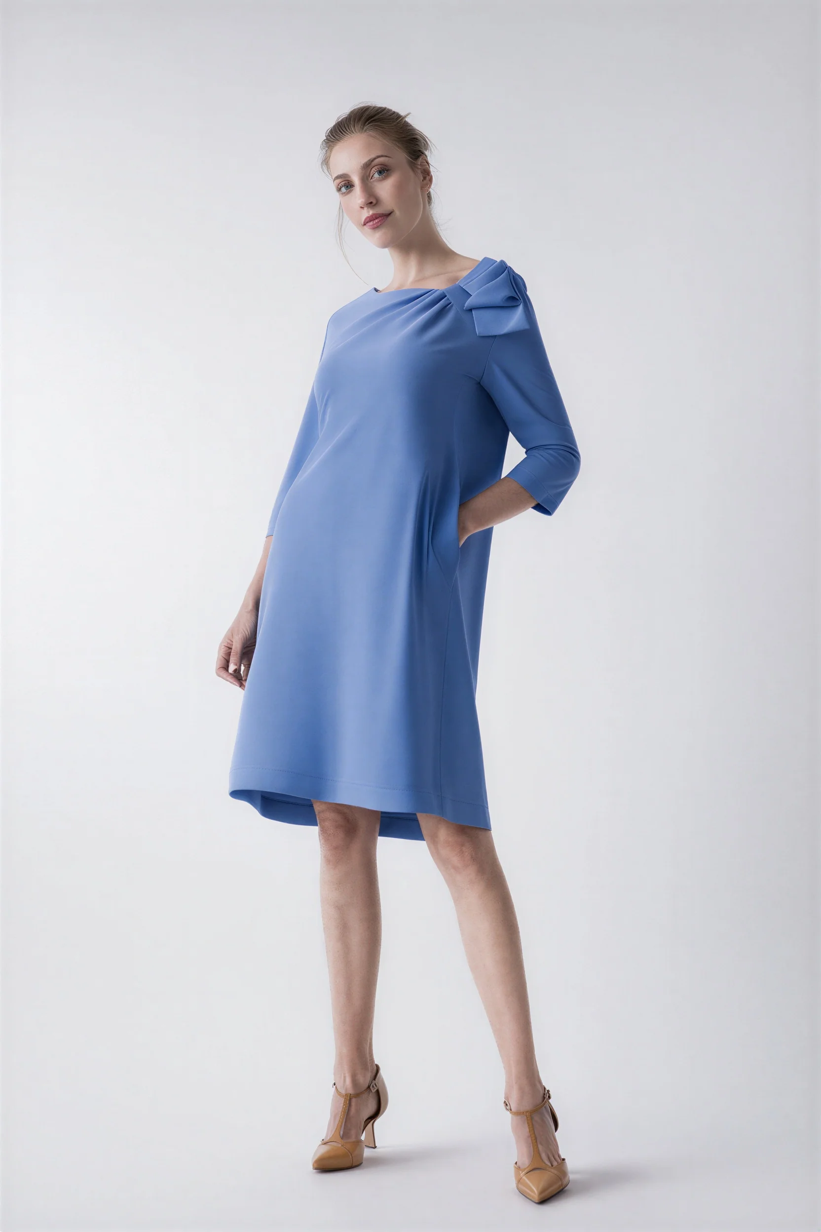 Vestido Daisy azul cielo