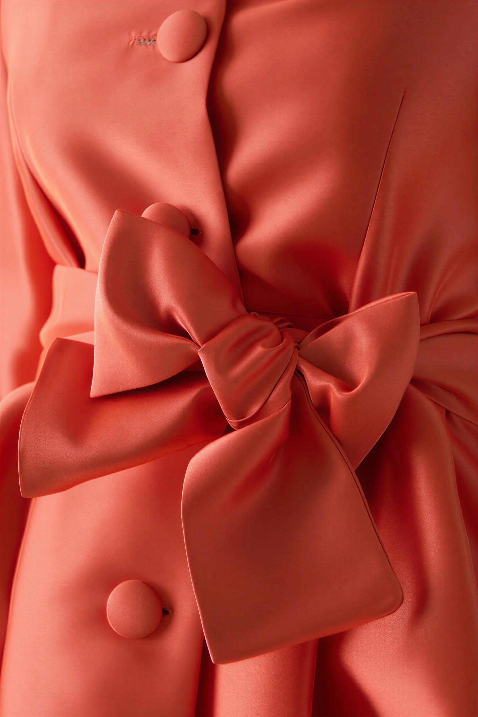 Vestido gabardina Odelia coral - Image 3