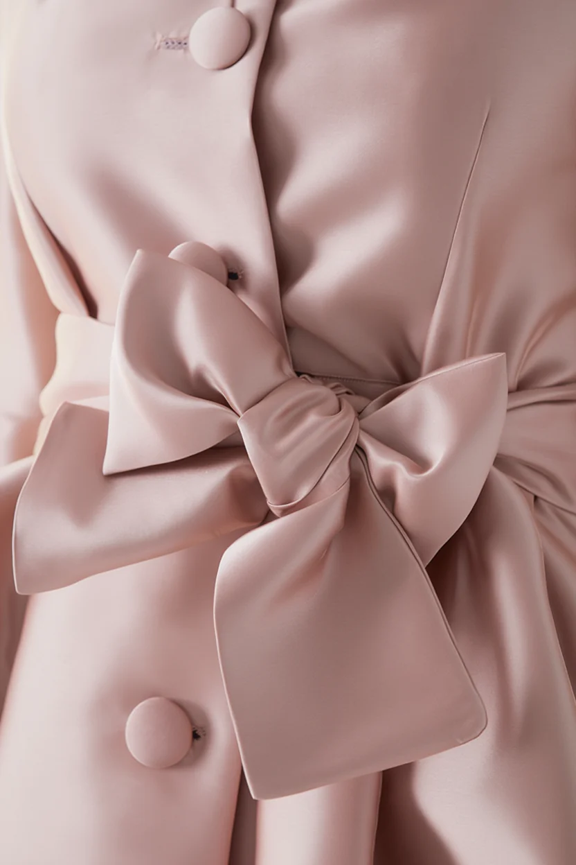 Vestido gabardina Odelia rosa palo - Image 3