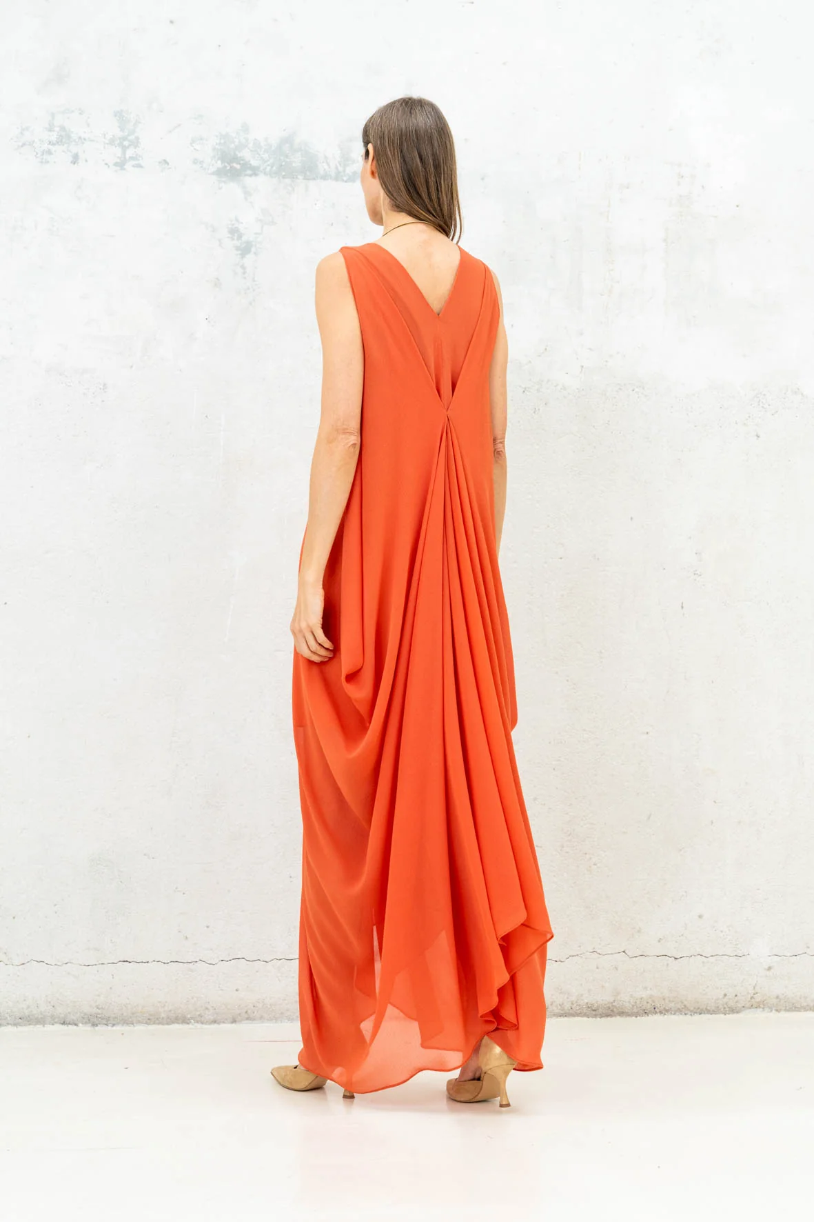 Vestido Helena coral - Image 3