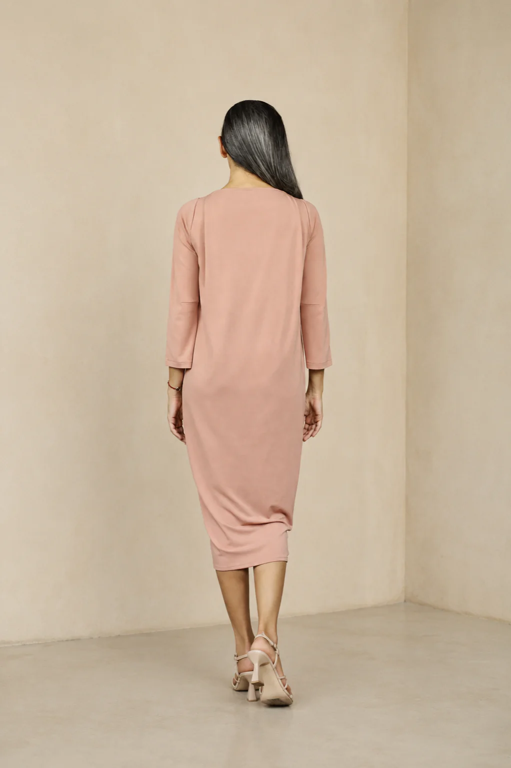 Vestido Huertel Rosa Empolvado - Image 4