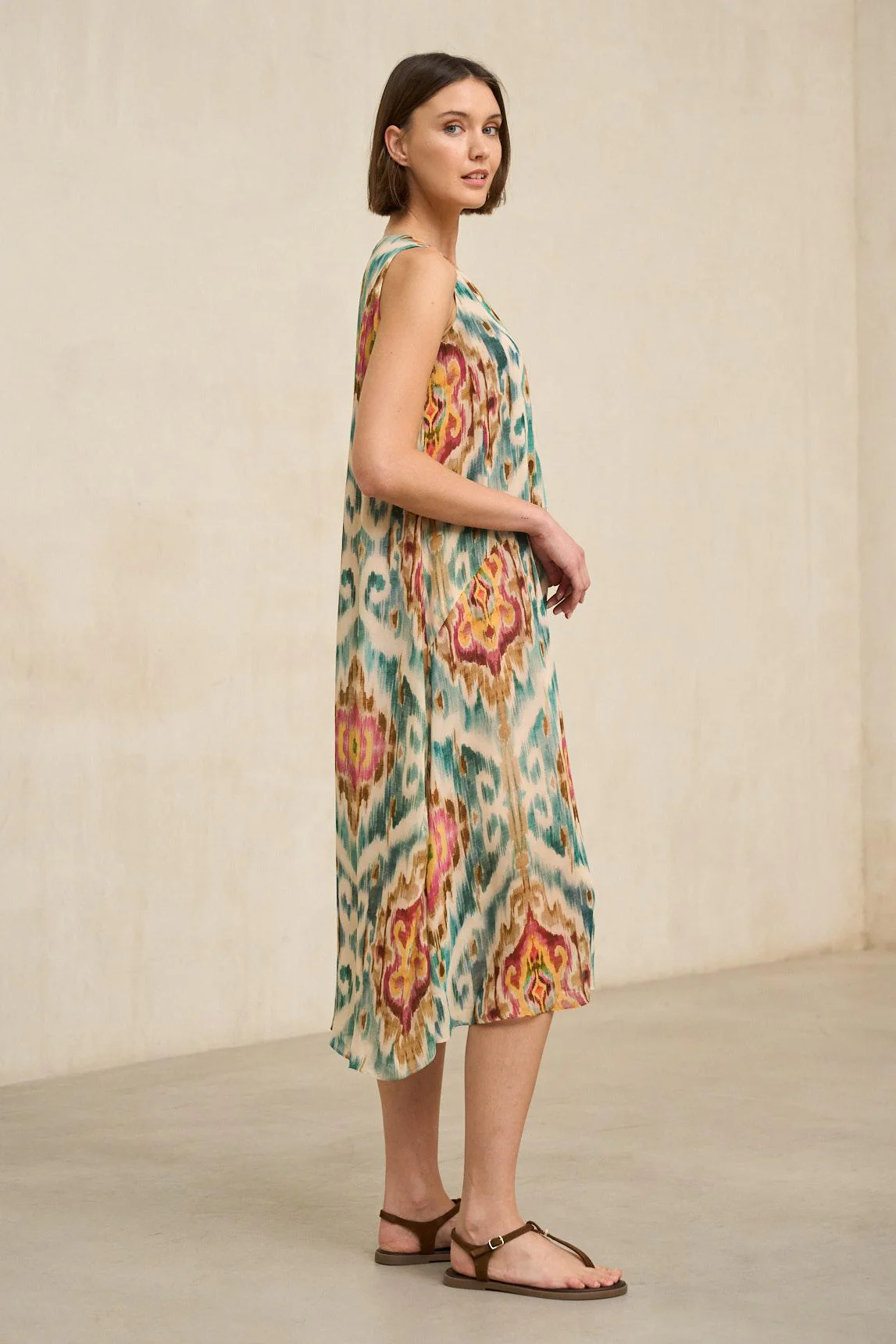 Vestido Naïra estampado ikat - Image 2