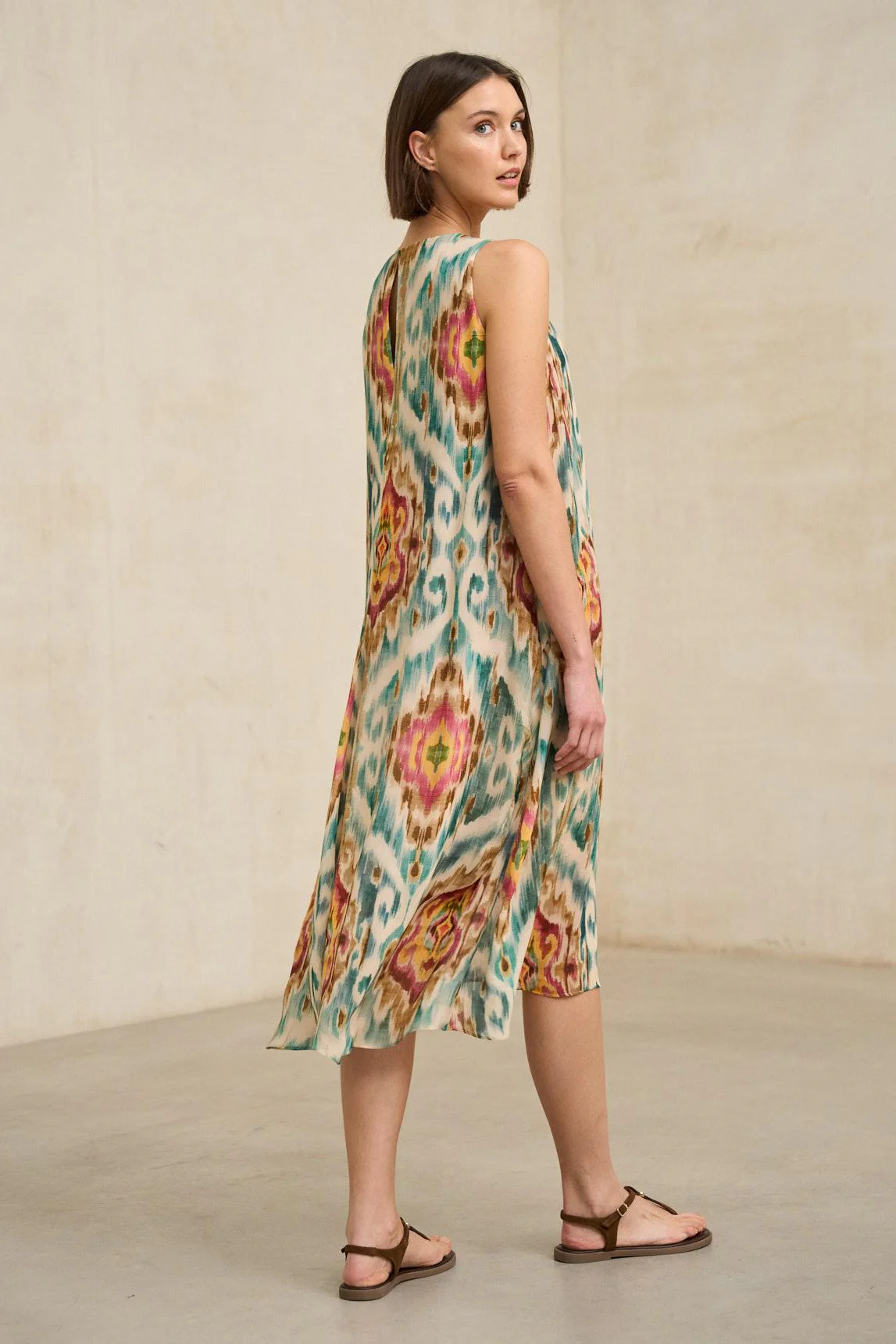 Vestido Naïra estampado ikat - Image 3