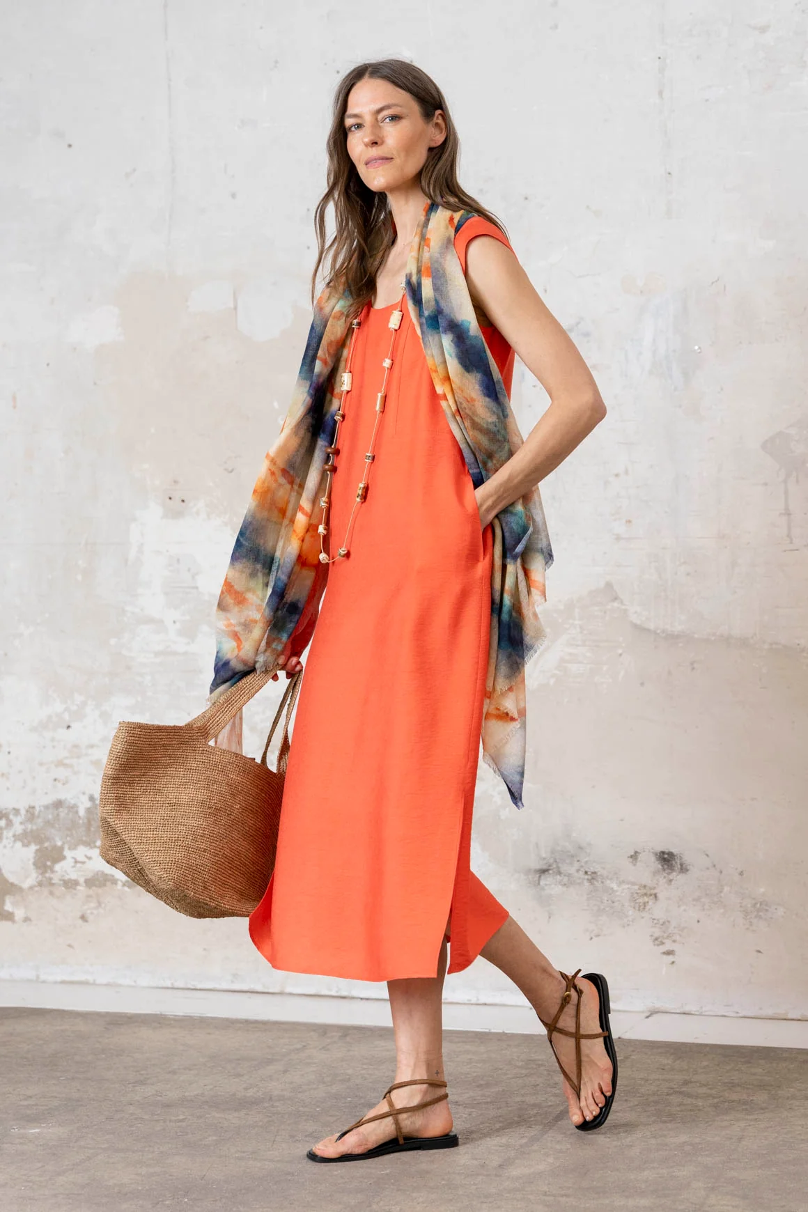 Vestido Tissi coral - Image 6